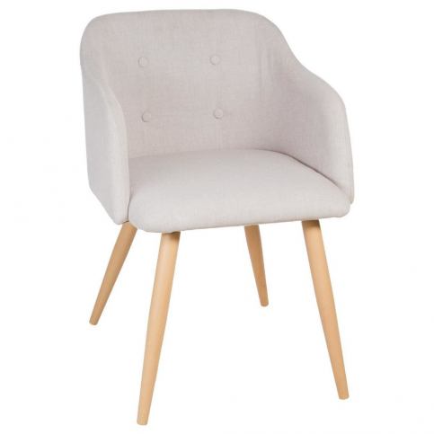 Atmosphera Créateur d\'intérieur Sedadlo, židle, šedá židle, taburet, šedá stolička, pouf - barva sv - EMAKO.CZ s.r.o.