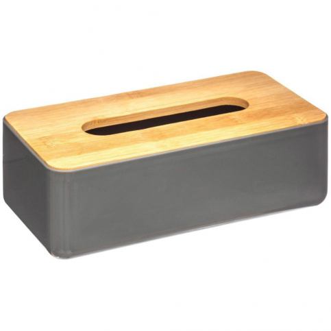 Dóza, box, krabička, dóza na papírové kapesníčky BAMBOU s bambusovým krytem - EMAKO.CZ s.r.o.