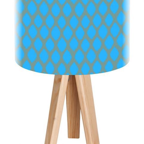 svítidlo grey and turquoise stolní - Homedesign-shop.com