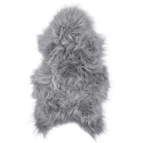 Šedá ovčí kožešina s dlouhým chlupem Arctic Fur Ptelja, 100 x 55 cm - Bonami.cz