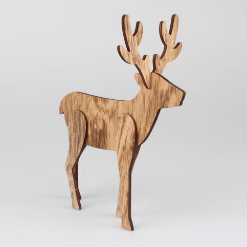 Vánoční dekorace ve tvaru jelena Dakls Jeremiah, výška 25 cm - Bonami.cz