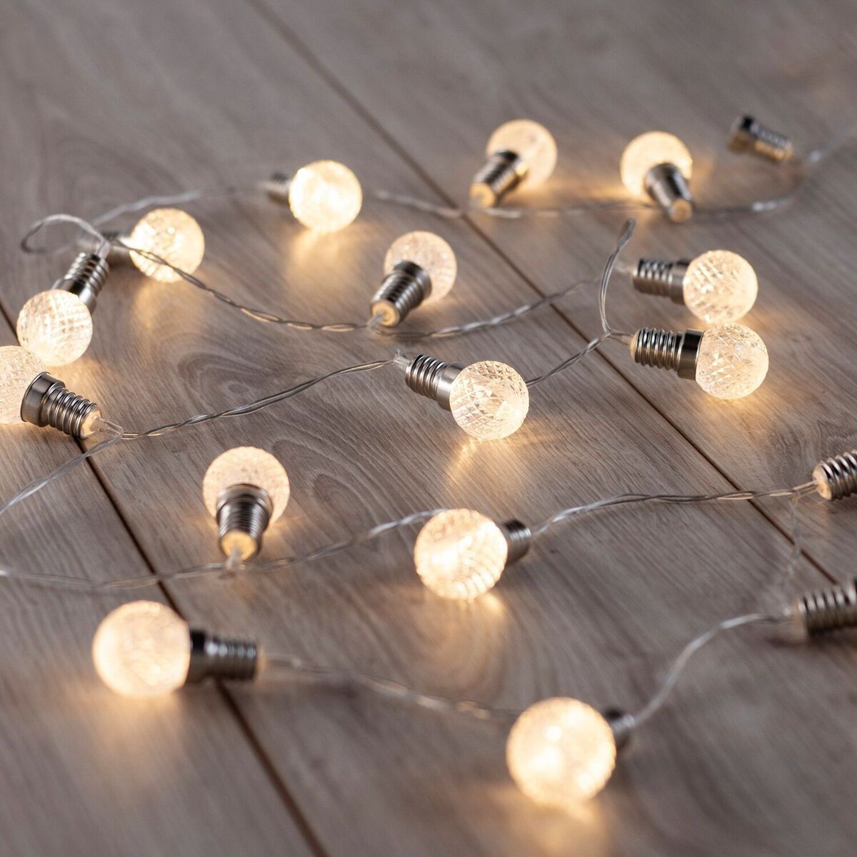 LED světelný řetěz ve tvaru žárovek DecoKing Bulb, 20 světýlek, 2,4 m - Bonami.cz