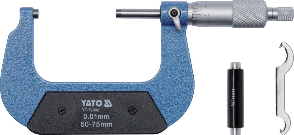 Yato Mikrometr mechanický 50-75mm+00,01mm - HARV.cz
