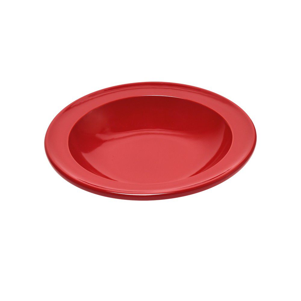 Červený keramický polévkový talíř Emile Henry, ⌀ 22,5 cm - Chefshop.cz