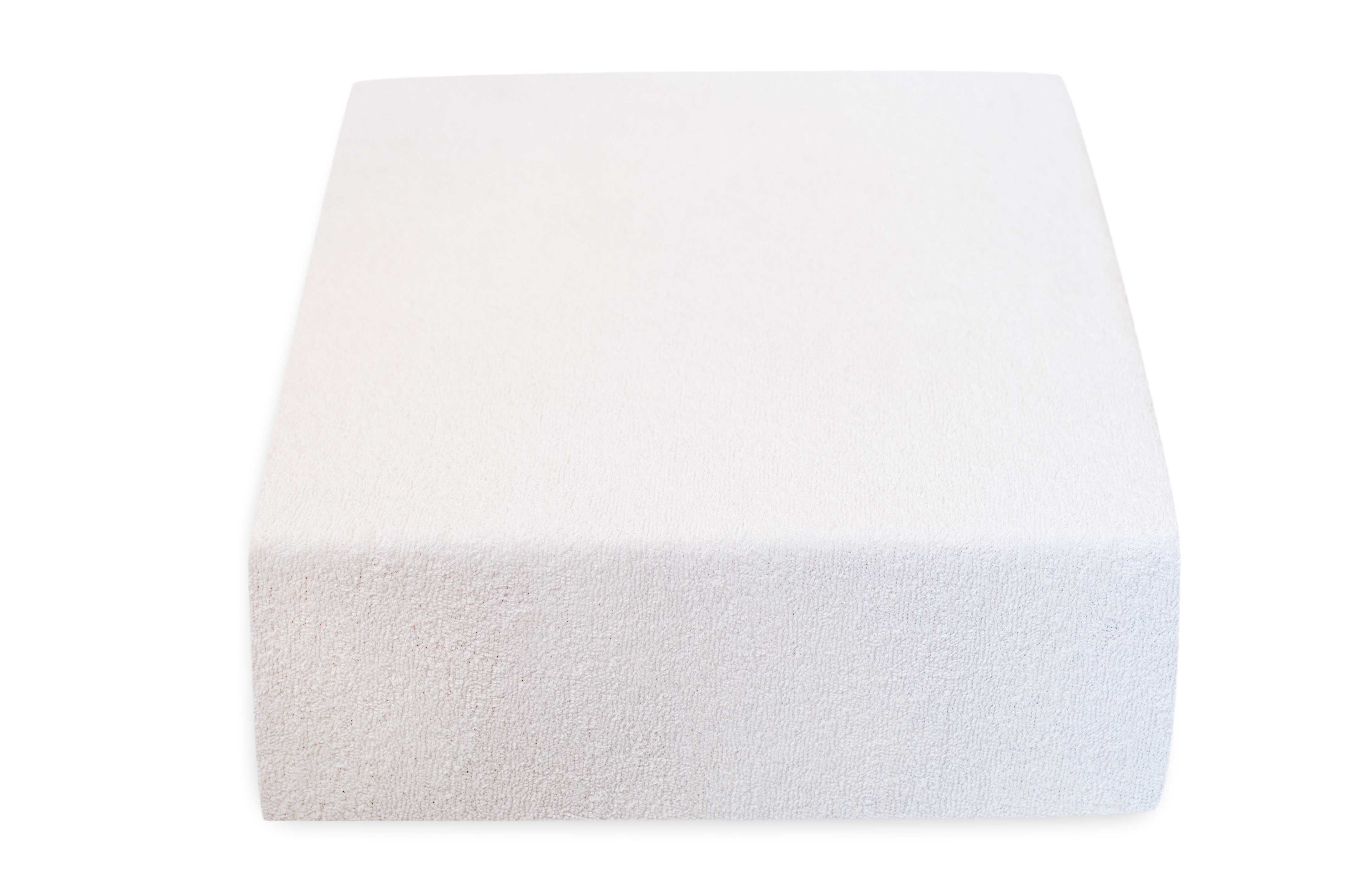 Froté prostěradlo bílé 180x200 cm Gramáž (hustota vlákna): Standard (170 g/m2) - Výprodej Povlečení