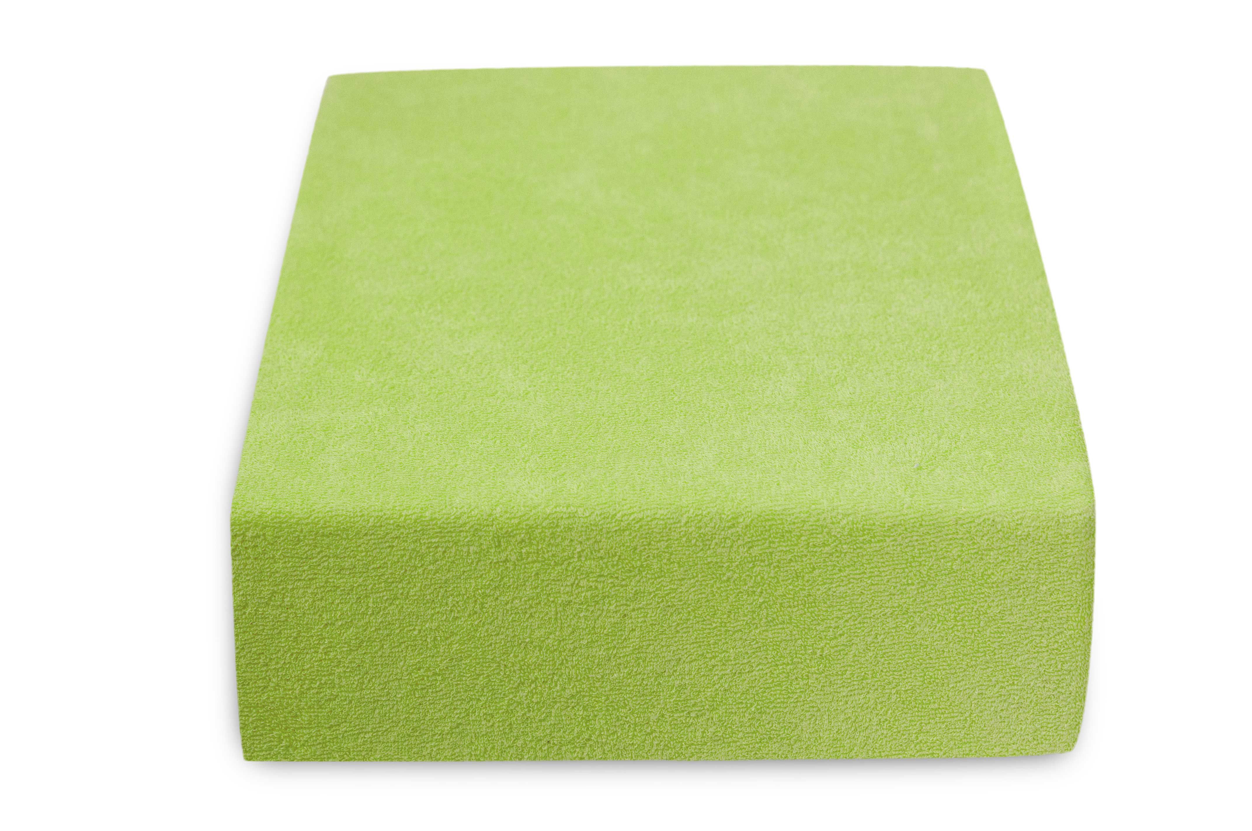 Froté prostěradlo zelené 180x200 cm Gramáž (hustota vlákna): Standard (150 g/m2) - Výprodej Povlečení