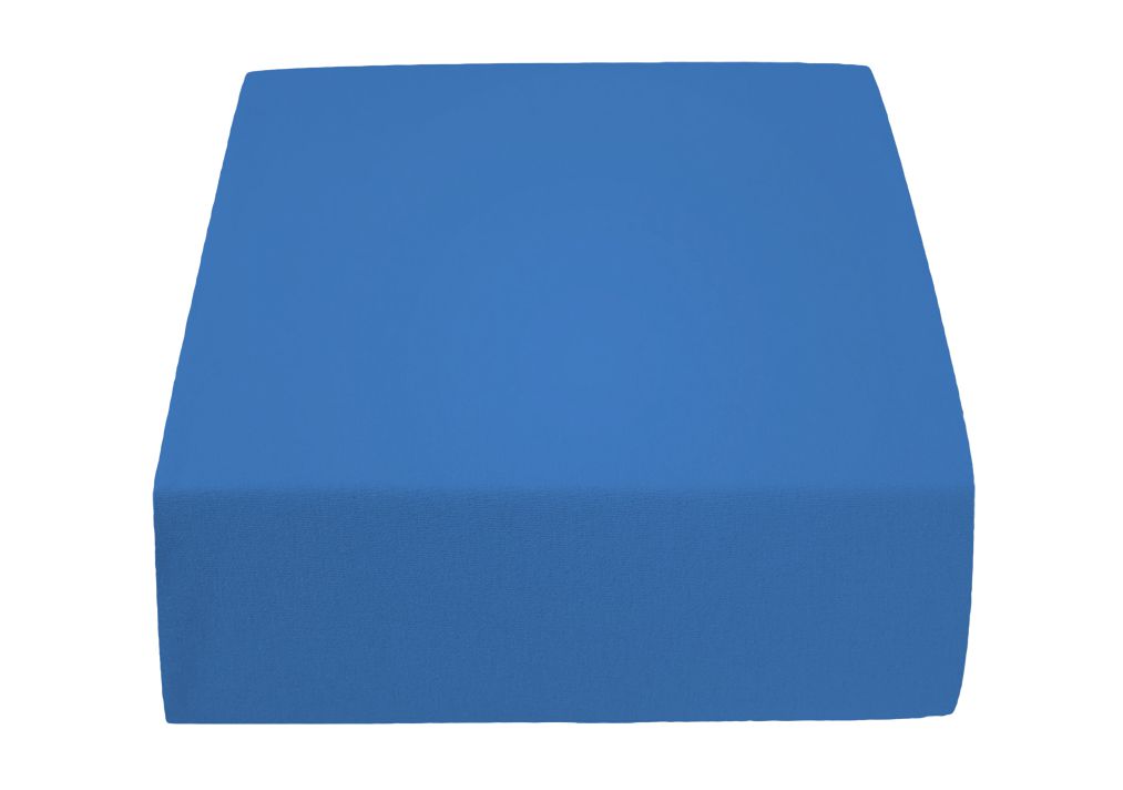 Jersey prostěradlo tmavě modré 180 x 200 cm Gramáž (hustota vlákna): Lux (190 g/m2) - Výprodej Povlečení