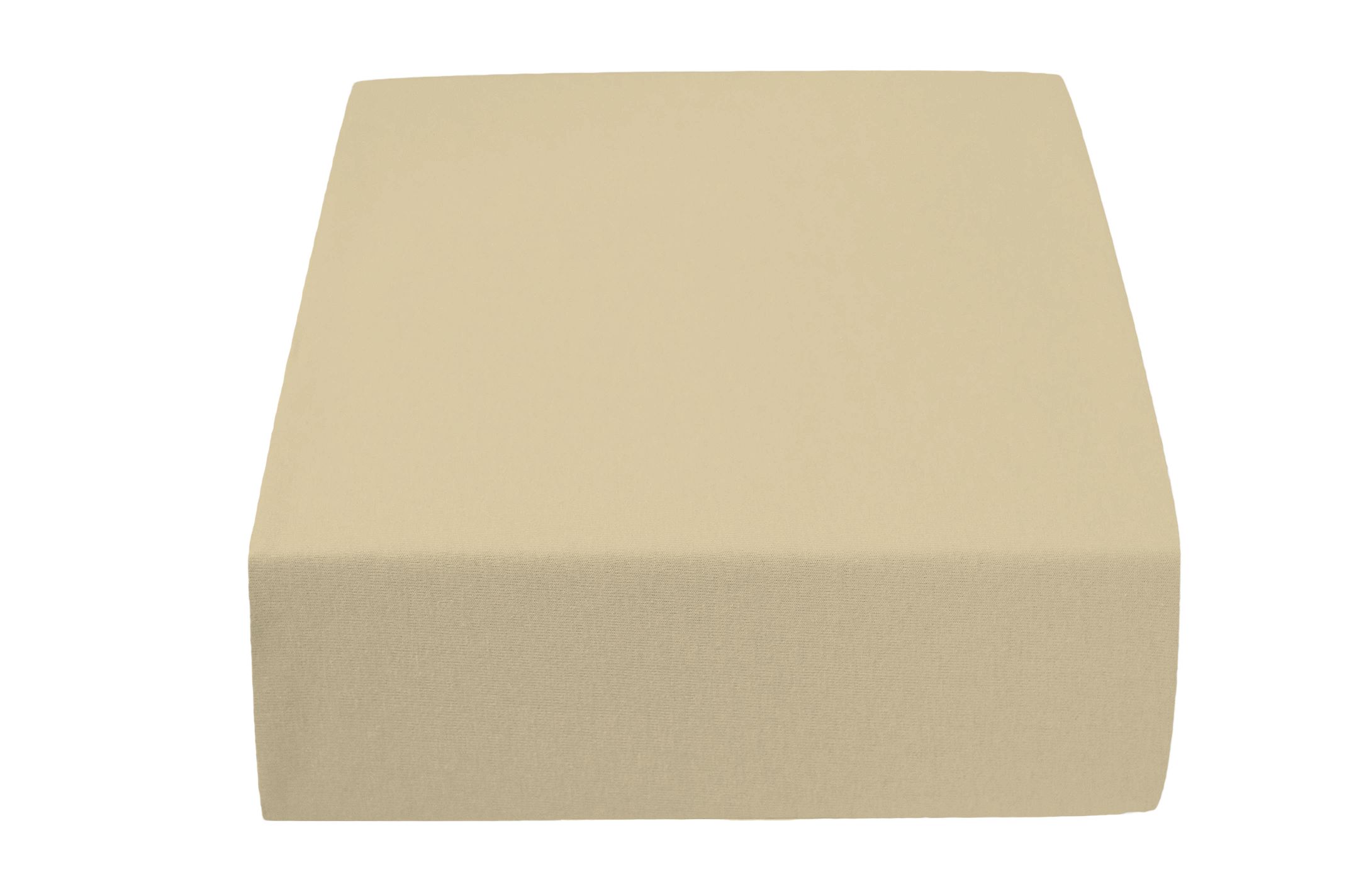 Jersey prostěradlo Béžová 180x200 cm Gramáž (hustota vlákna): Lux (190 g/m2) - Výprodej Povlečení
