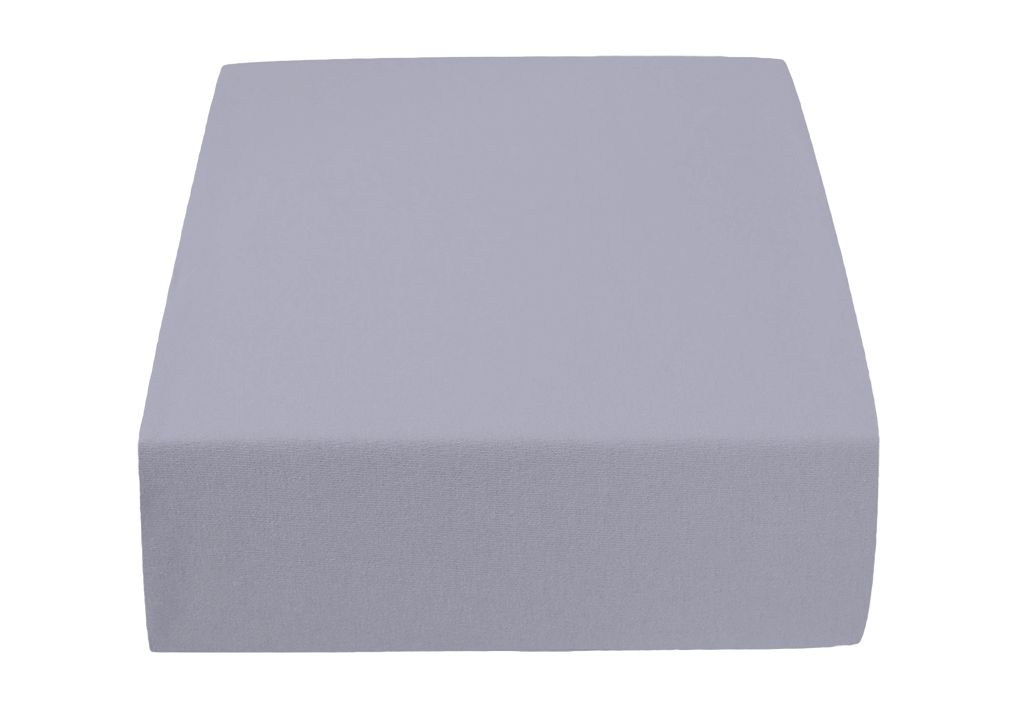 Jersey prostěradlo šedé 180 x 200 cm Gramáž (hustota vlákna): Standard (145 g/m2) - Výprodej Povlečení