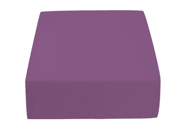 Froté prostěradlo fialové 200x220 cm - Výprodej Povlečení