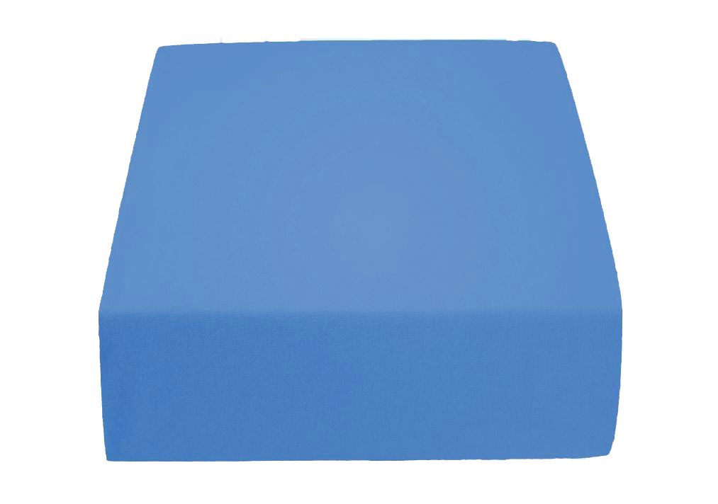 Froté prostěradlo modré 200x220 cm - Výprodej Povlečení