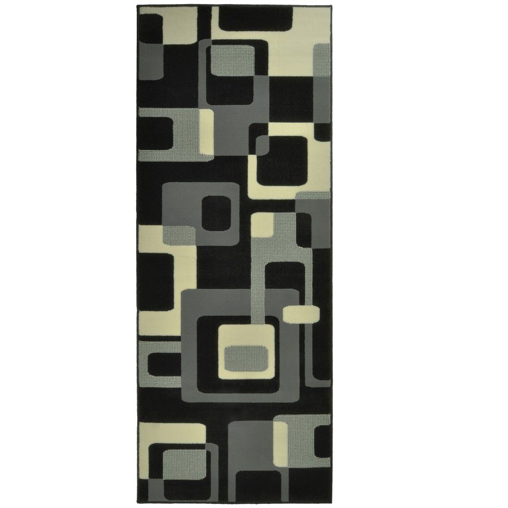 Černý koberec Hanse Home Hamla Retro, 120 x 170 cm - Bonami.cz