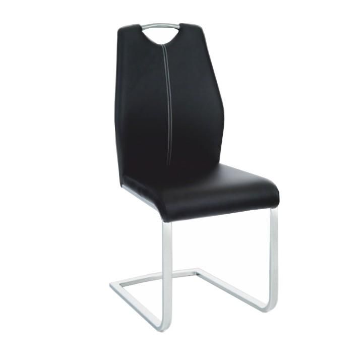 Židle, ekokůže černá / bílé prošití, NESTA 0000182205 Tempo Kondela - DEKORHOME.CZ