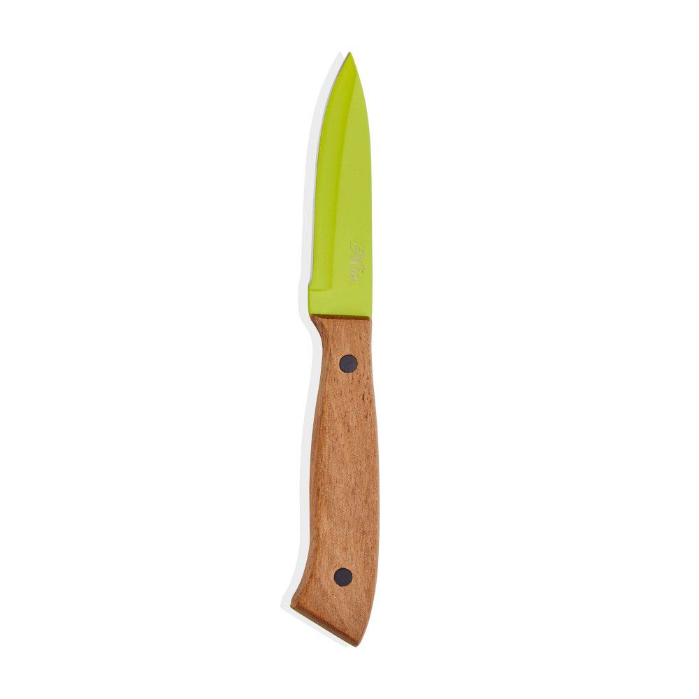 Zelený nůž s dřevěnou rukojetí The Mia Cutt, délka 9 cm - Bonami.cz