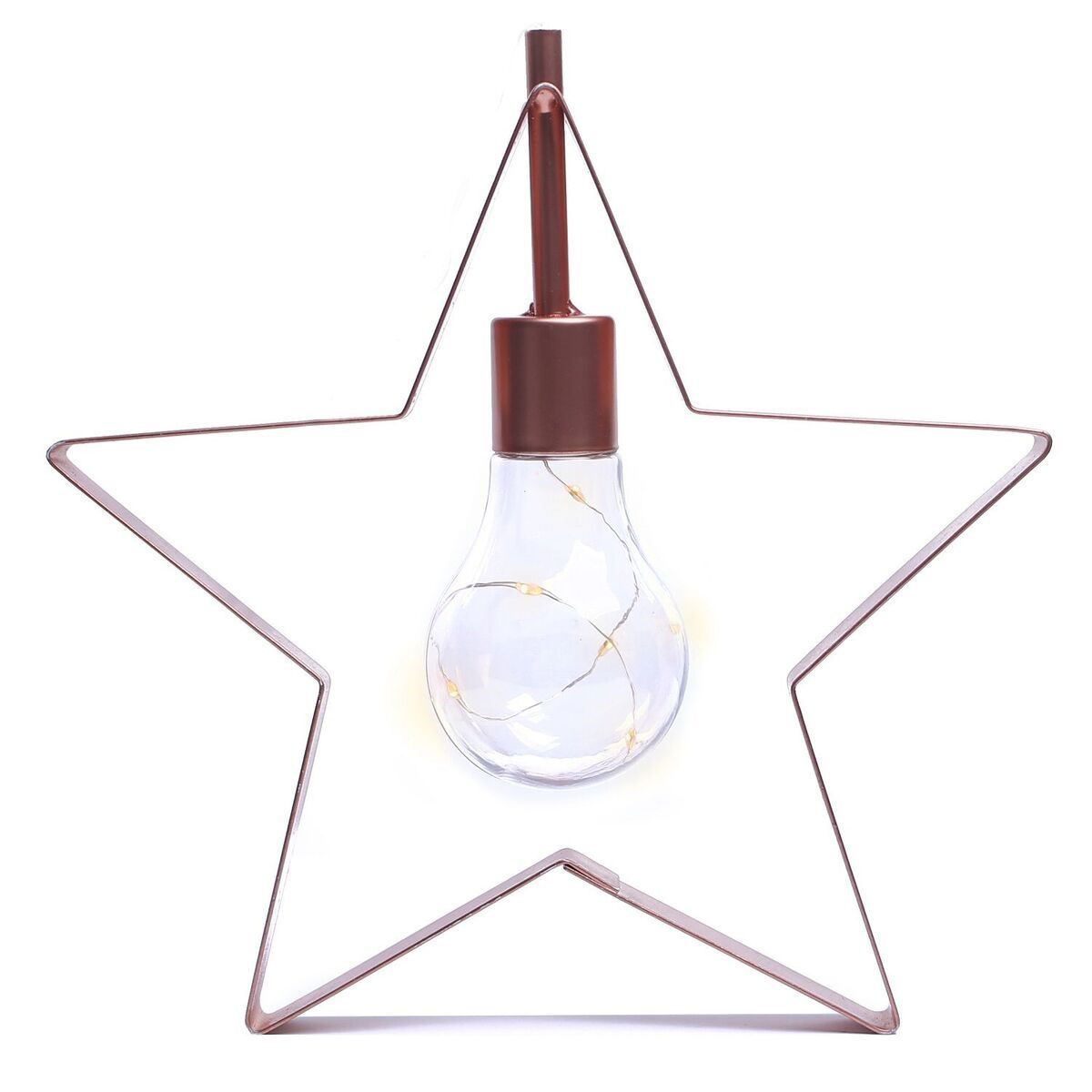 DecoKing Vánoční LED lampa STAR červená - 4home.cz