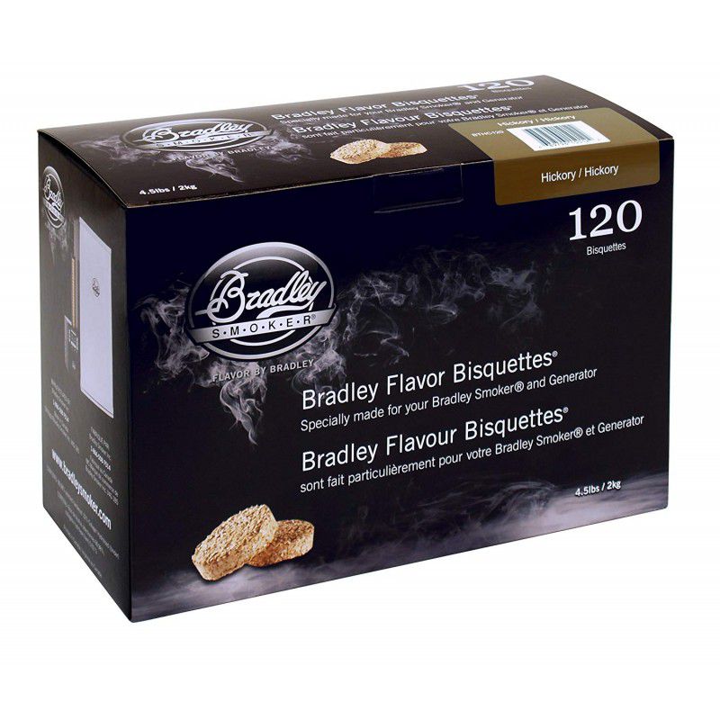 Udící brikety Bradley Smoker Hickory 120 ks - GrilyKrby.cz