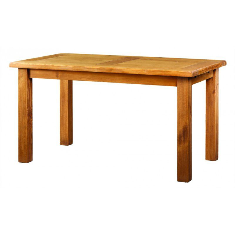 Dřevěný selský stůl 90x160 MES 13 A s hladkou deskou - K09 přírodní borovice - Nábytek Harmonia s.r.o.
