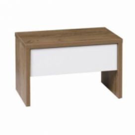 Maridex noční stolek LATIKA barevné varianty bílá / dub burgundský