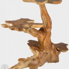 Rustikální dřevěný květinový stojan- FP