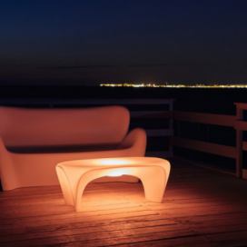 Konferenční plastový stolek s osvětlením-GD