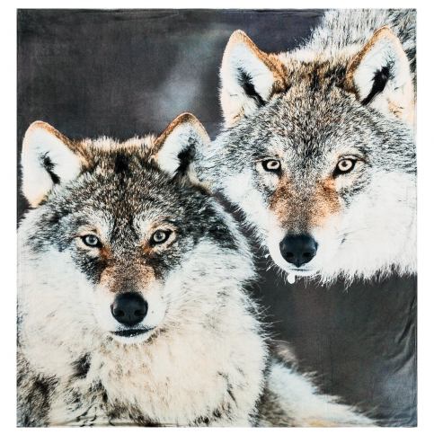 Koopman Deka Home & styling Wolves, 140 x 160 cm - 4home.cz