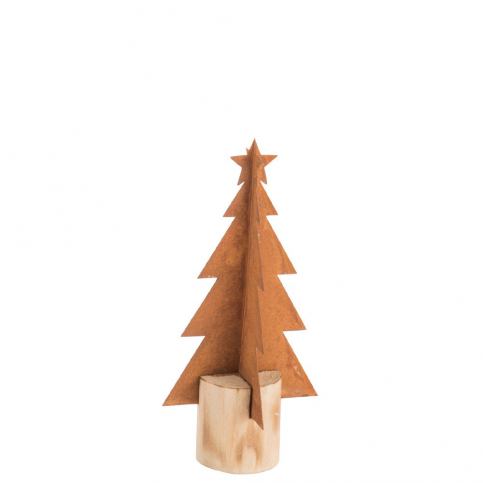 Vánoční kovová dekorace J-Line Tree, výška 23 cm - Bonami.cz