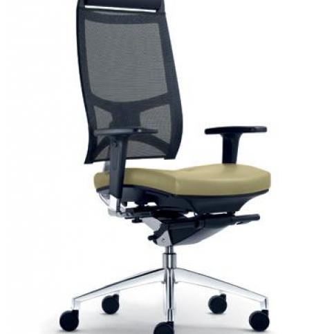 LD seating Kancelářská židle STORM 555-N6-TI výstavní LD.555-N6-TI (Silvertex - S5008) - Pěkný-nábytek.cz