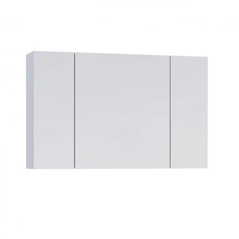 Koupelnová skříňka se zrcadlem KARA, 80x50x15, bílá - Expedo s.r.o.