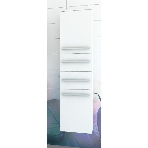 Závěsná koupelnová skříňka KOLI, 35x150x35, bílá/bílý lesk - Expedo s.r.o.