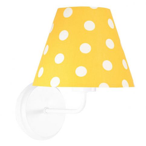 svítidlo yellow with white dots nástěnné - Homedesign-shop.com