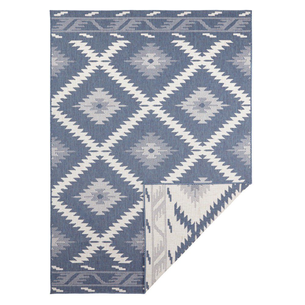 Modro-krémový venkovní koberec NORTHRUGS Malibu, 170 x 120 cm - Bonami.cz