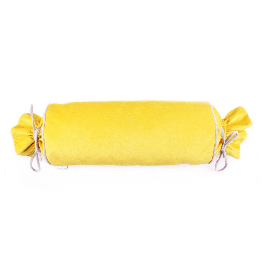 Žlutý povlak na polštář WeLoveBeds Sunny Candy, ⌀ 20 x 58 cm - Bonami.cz