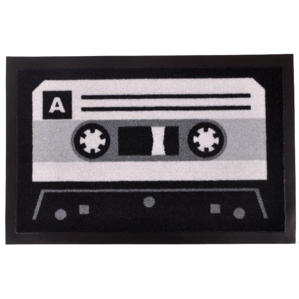 Černá rohožka Hanse Home Cassette, 40 x 60 cm - Bonami.cz