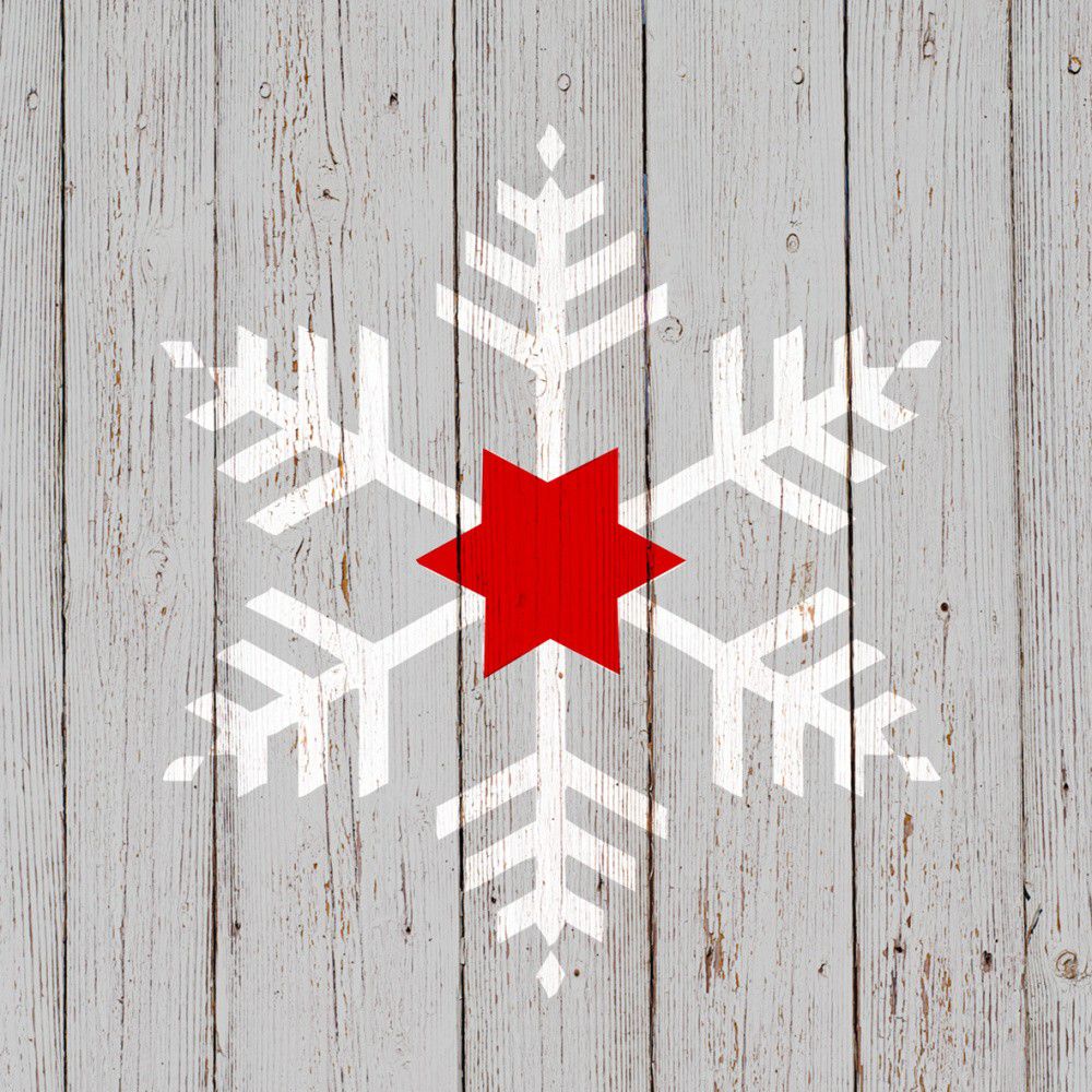 Balení 10 papírových ubrousků s vánočním motivem PPD Snowflake On Wood - Bonami.cz