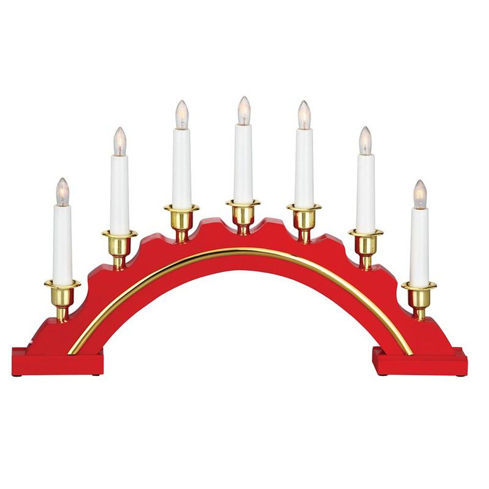 světelná dekorace s vánočním motivem v červeno-zlaté barvě Celine – Markslöjd - Bonami.cz
