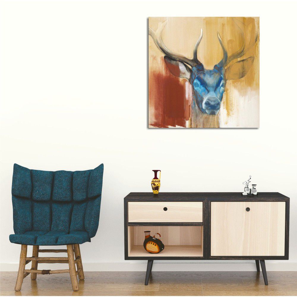 Obraz na plátně Colorful Deer, 45 x 45 cm - Bonami.cz
