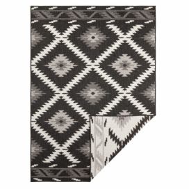 Černo-krémový venkovní koberec NORTHRUGS Malibu, 170 x 120 cm Bonami.cz