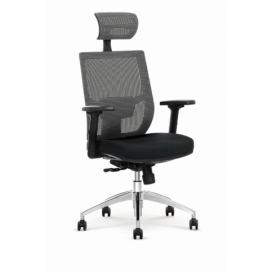 Halmar Kancelářská židle ADMIRAL, černá/šedá
