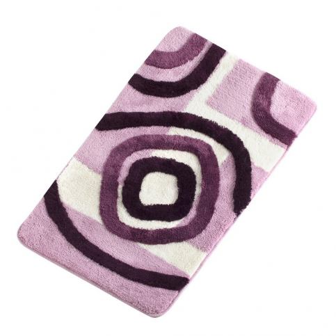 Fialová koupelnová předložka Verge Bath Mat Mismo, 60 x 100 cm - Bonami.cz