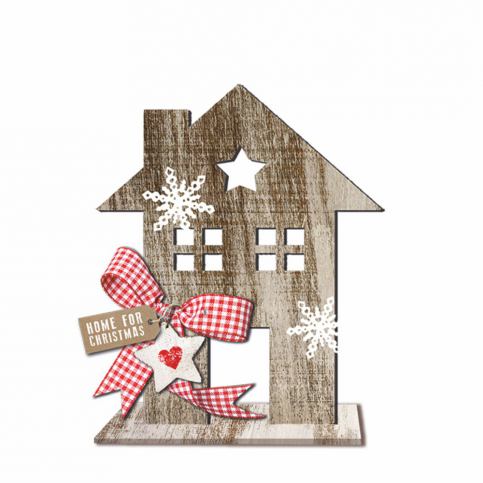 Dřevěná vánoční dekorace PPD House Country Xmas, výška 20 cm - Bonami.cz