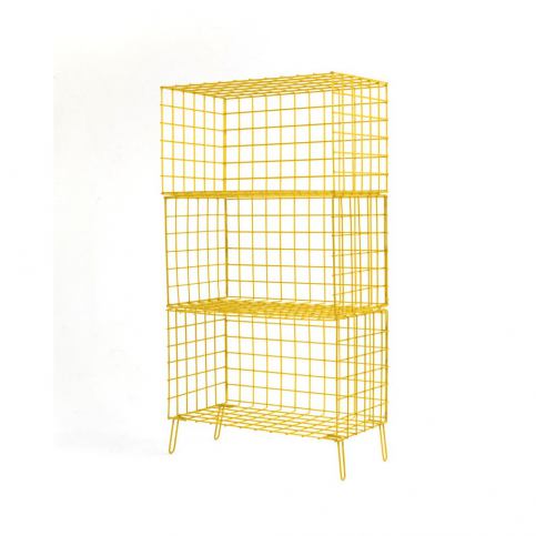 Žlutá kovová úložná skříňka Really Nice Things, 56 x 100 cm - Bonami.cz