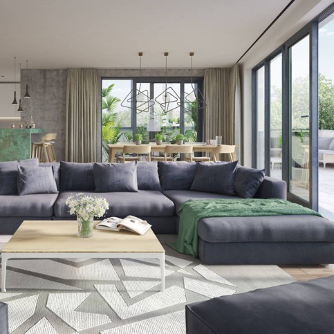 Moderní obývací pokoje