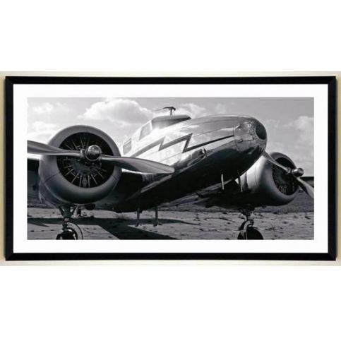 . Reprodukce v rámu Silver Plane, 110x60 cm - Alomi Design