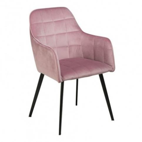 DAN- FORM Denmark Židle DANFORM EMBRACE, samet růžová - Alhambra | design studio