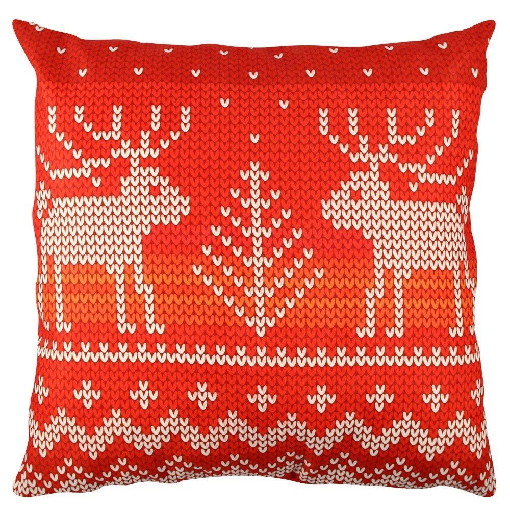 Polštář s jeleny Christmas Knitting - Bonami.cz