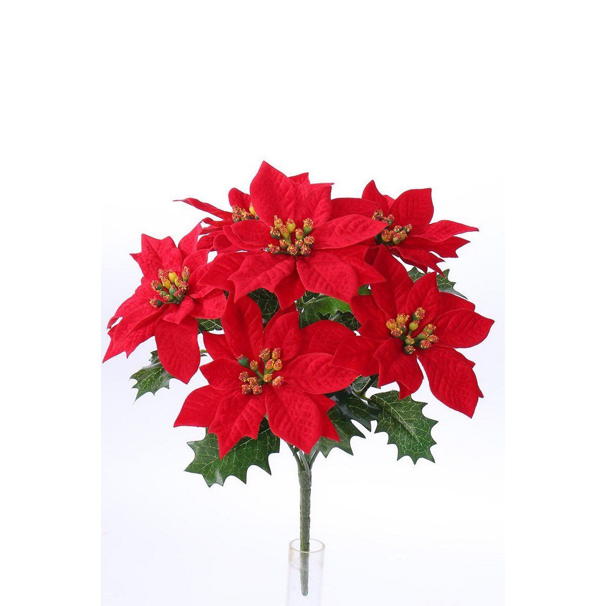 Umělá vánoční Poinsettie červená, 30 cm - 4home.cz