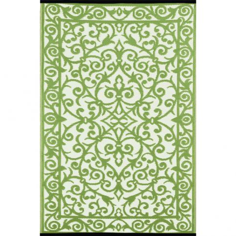 Zeleno-béžový oboustranný koberec vhodný i do exteriéru Green Decore Gala, 150 x 240 cm - Bonami.cz