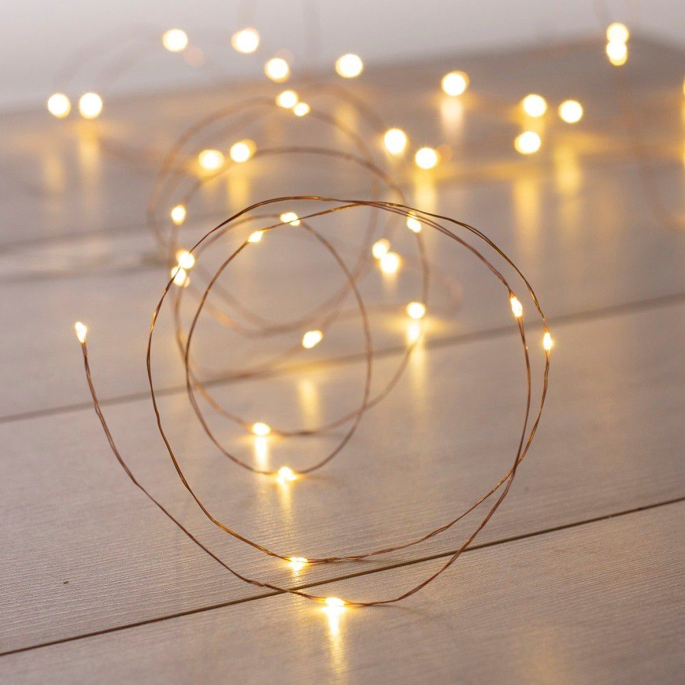 LED světelný řetěz s dálkovým ovládáním DecoKing Simple Chain, 100 světýlek, délka 10,3 m - Bonami.cz