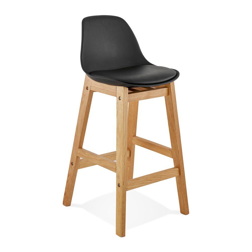 Černá barová židle Kokoon Elody, výška 86,5 cm - Bonami.cz