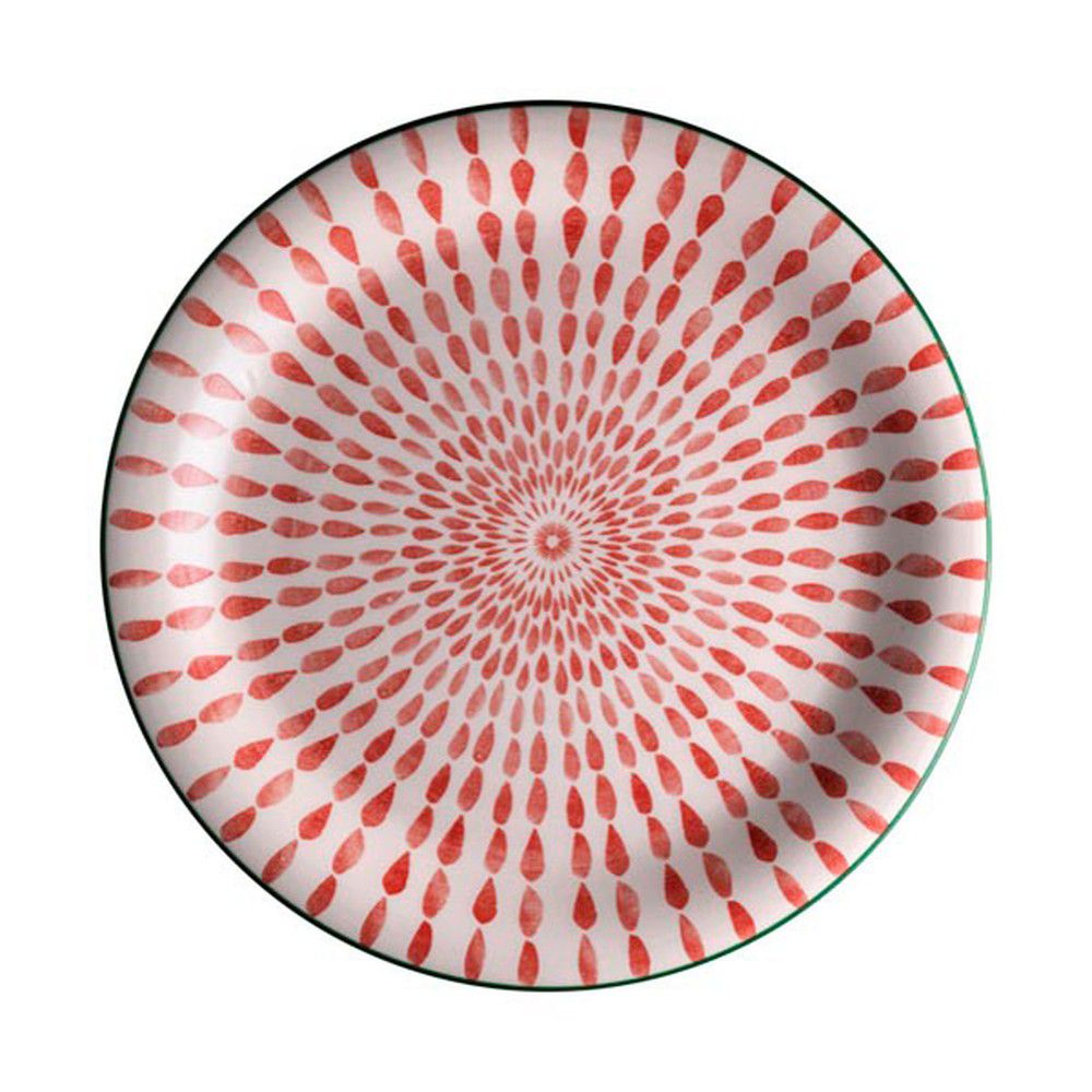 Červený talíř z dolomitu Brandani Ginger, ⌀ 27 cm - Bonami.cz